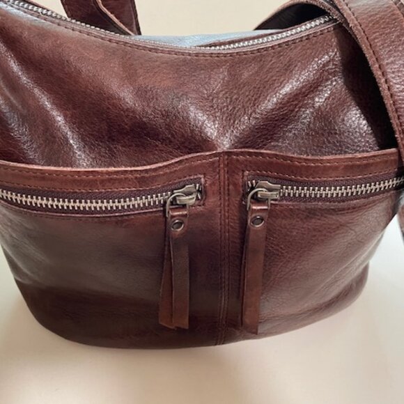 Latico Leathers Gita Brown Shoulder- Crossbdy Excellent Condition - Picture 1 of 8